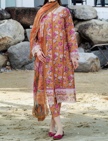 Unstitched Printed Lawn 3PC | SC-125