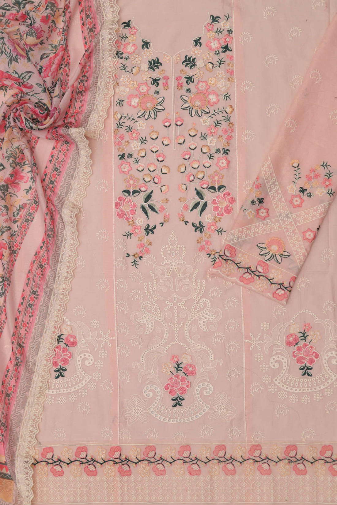 Unstitched Embroidered Lawn 3PC | SC-152