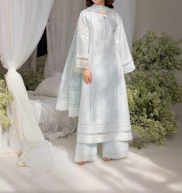 Unstitched Embroidered Lawn 3PC | SC-064