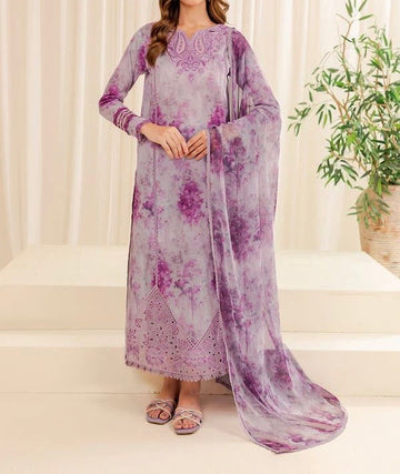 Unstitched Printed Lawn 3PC | SC-050