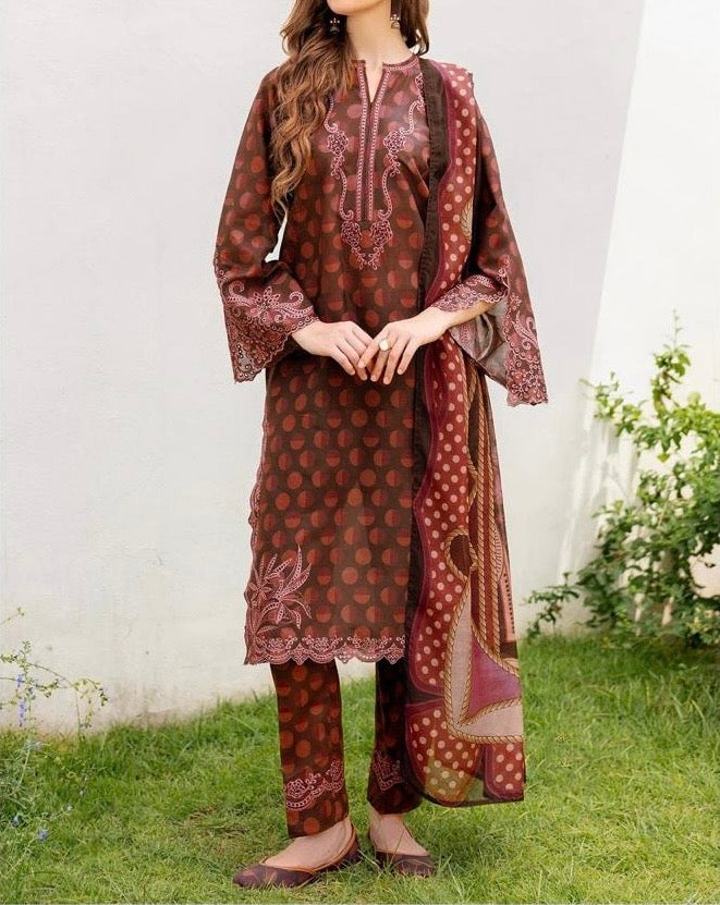 Unstitched Khaddar 3PC | WC-039B