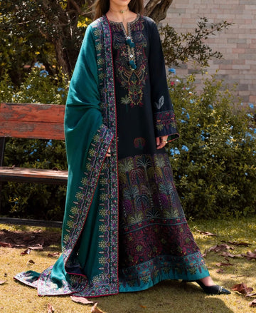 Unstitched Embroidered Dhanak 3PC | WC-078