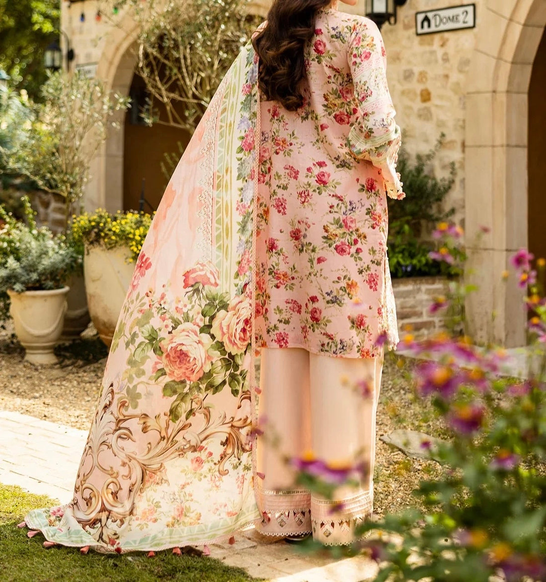 Unstitched Embroidered Lawn 3PC | SC-075