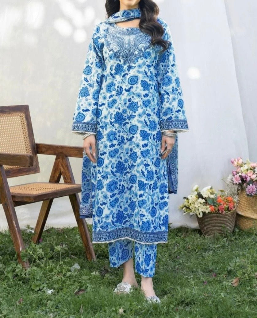 Unstitched Khaddar 3PC | WC-041