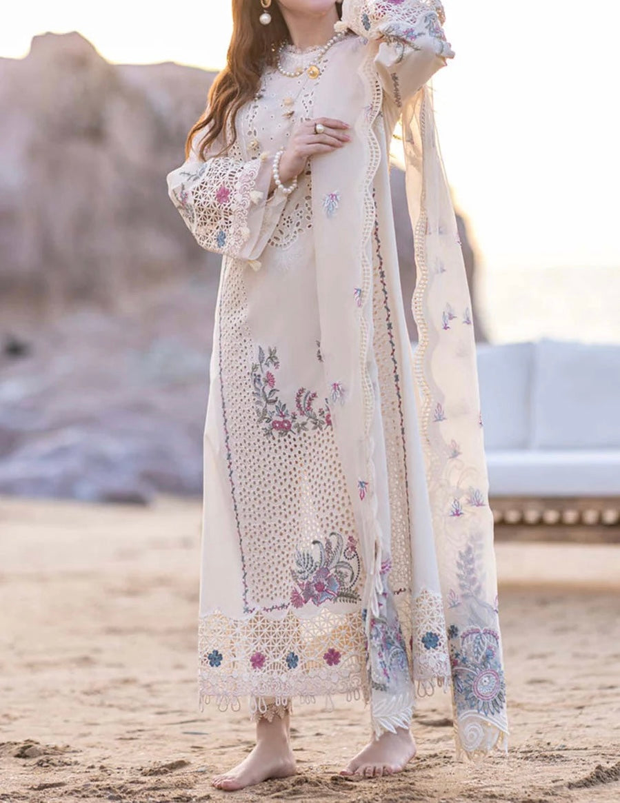 Unstitched Embroidered Dhanak 3PC | WC-113