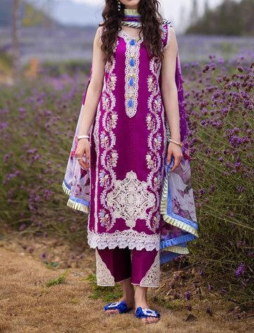Unstitched Embroidered Lawn 3PC | SC-081