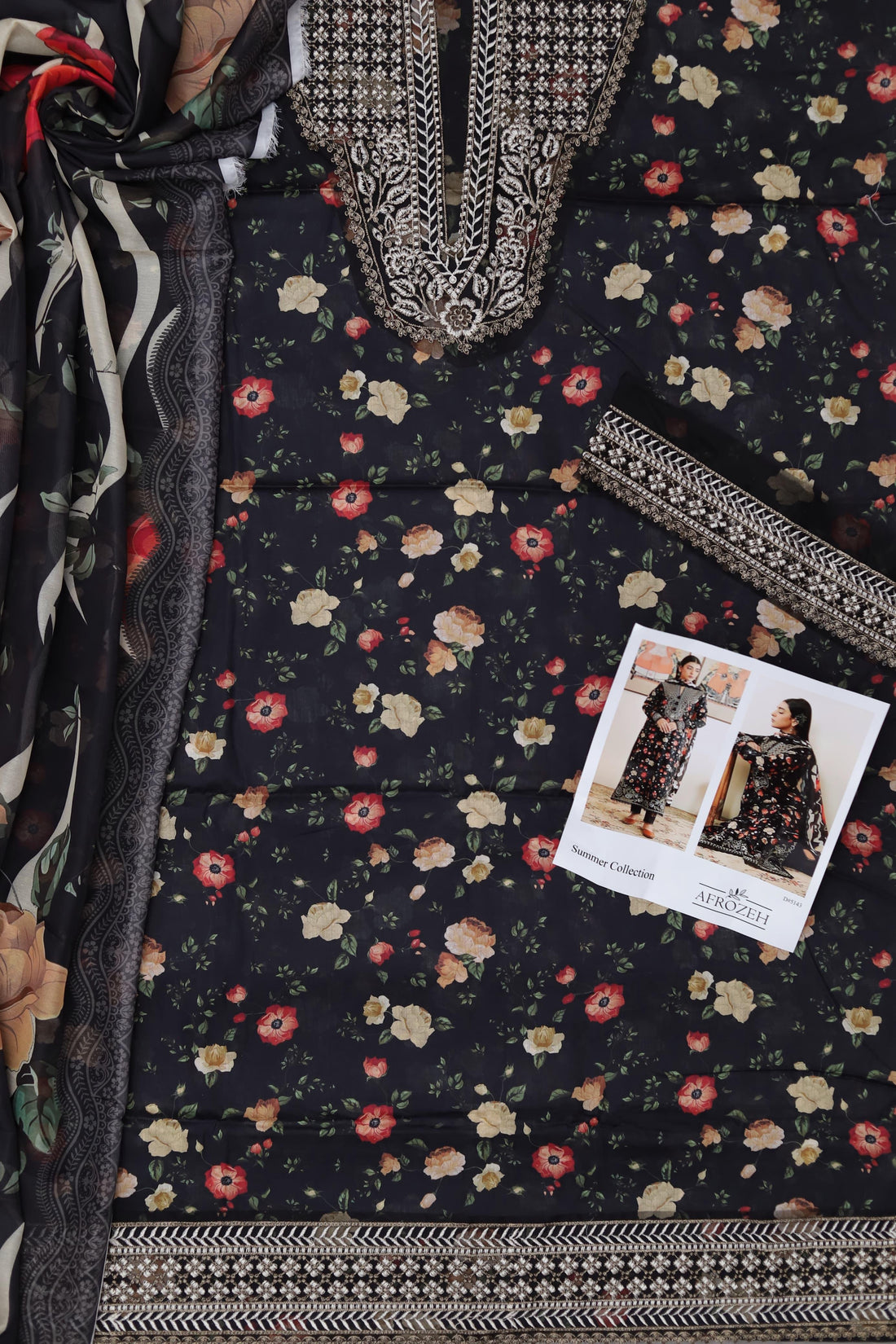 Unstitched Printed Lawn 3PC | SC-129