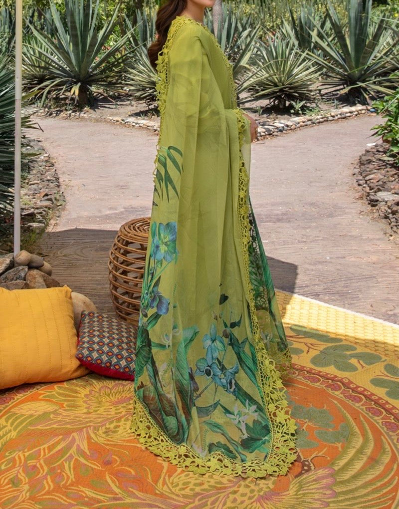 Unstitched Embroidered Lawn 3PC | SC-077