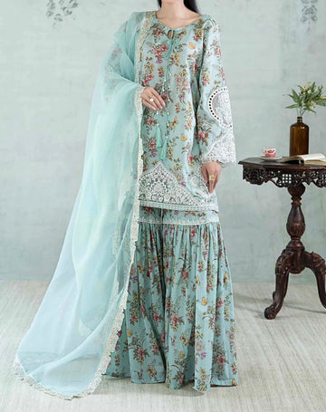 Unstitched Embroidered Lawn 3PC | SC-030