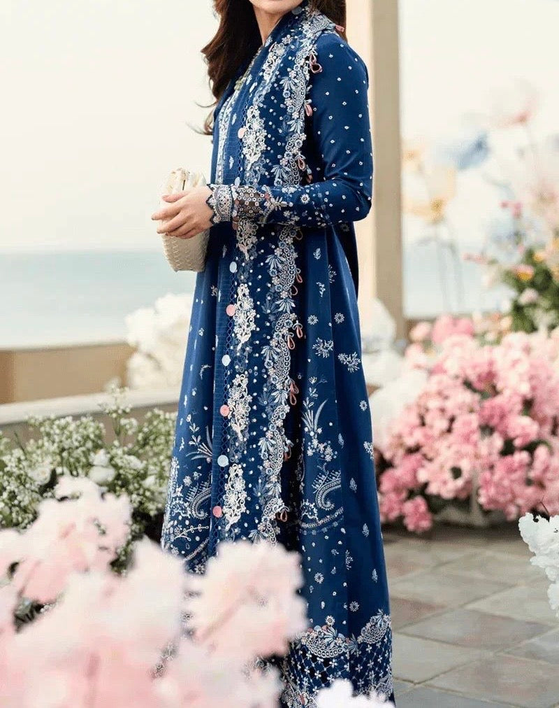 Unstitched Embroidered Dhanak 3PC | WC-075