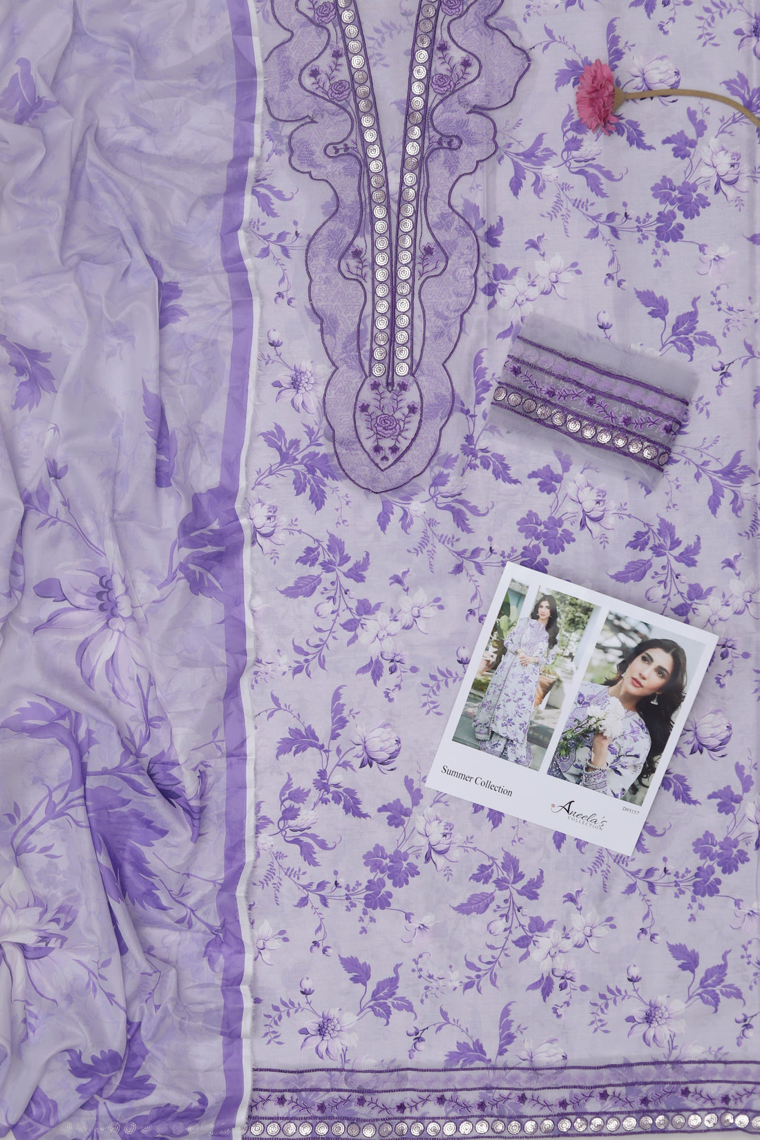 Unstitched Printed Lawn 3PC | SC-126