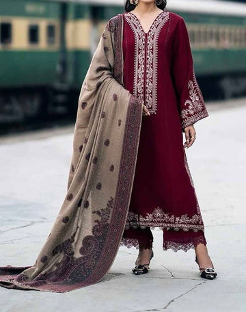 Unstitched Embroidered Lawn 3PC | SC-005