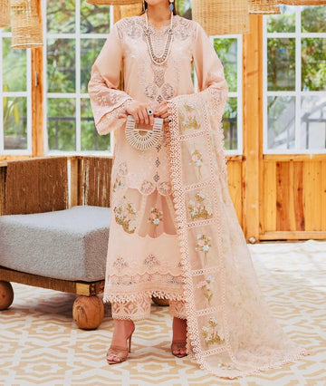 Unstitched Embroidered Lawn 3PC | SC-013