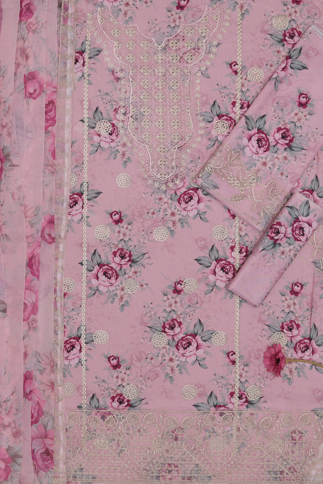Unstitched Printed Lawn 3PC | SC-185