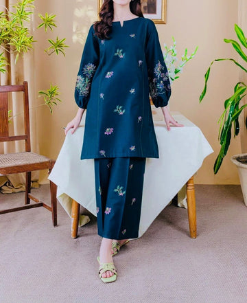 Unstitched Embroidered Lawn 2PC | SC-037