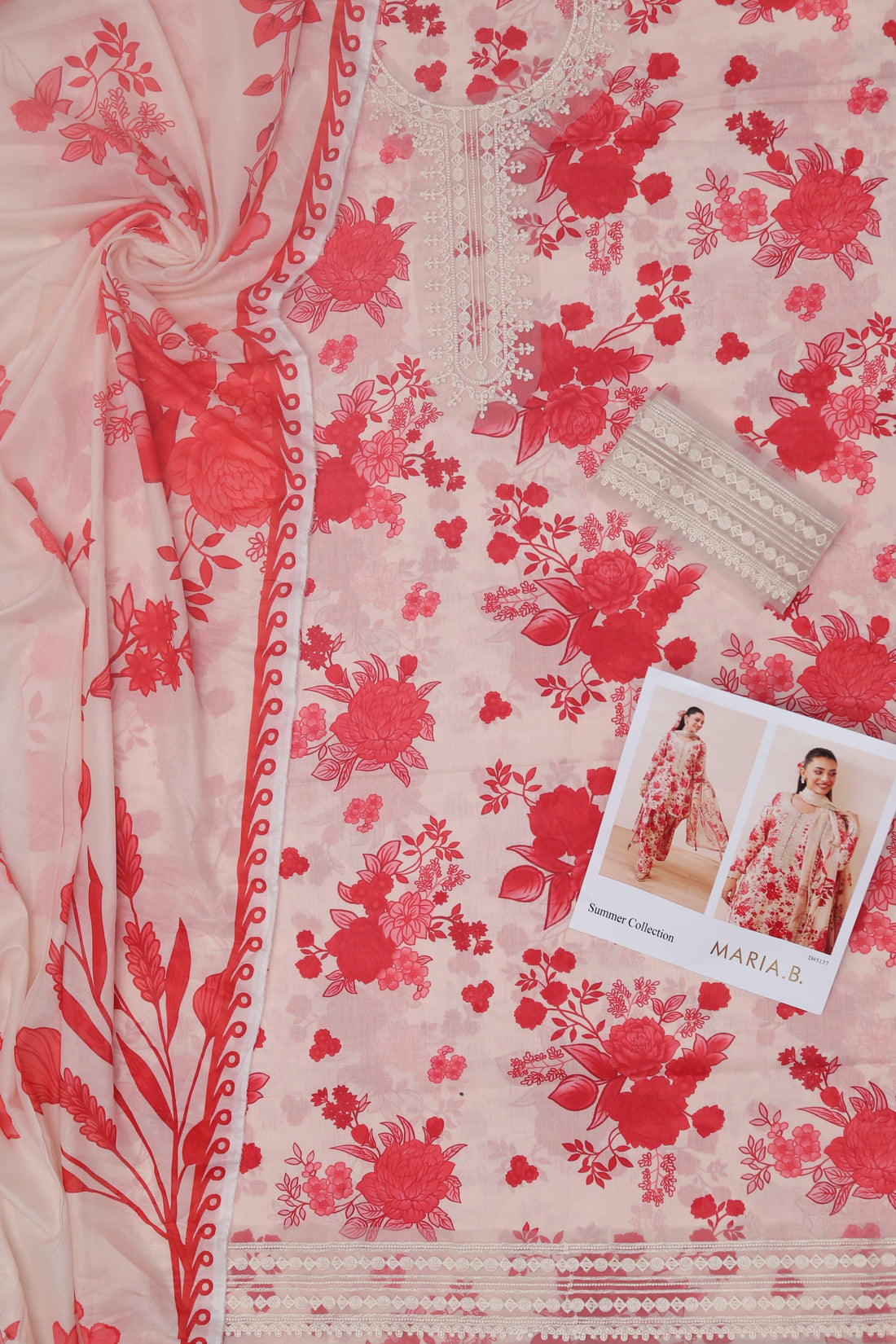 Unstitched Printed Lawn 3PC | SC-124