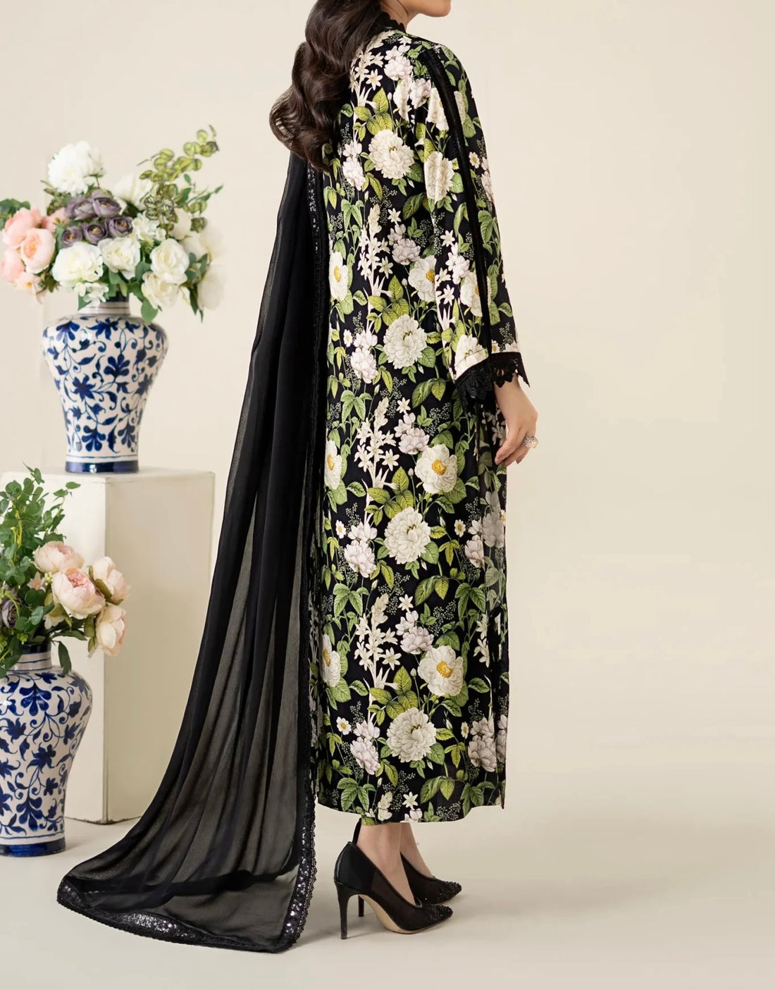 Unstitched Printed Lawn 3PC | SC-047