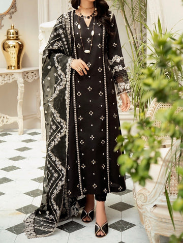 Unstitched Embroidered Lawn 3PC | SC-039
