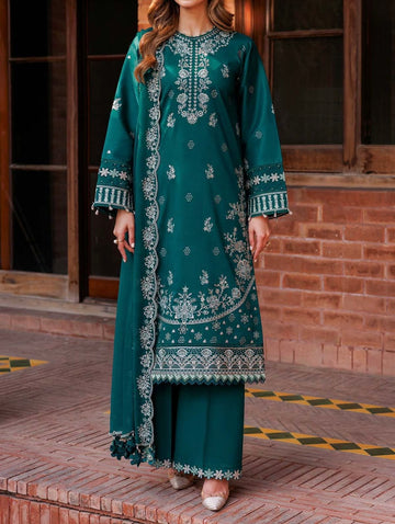Unstitched Embroidered Lawn 3PC | SC-056