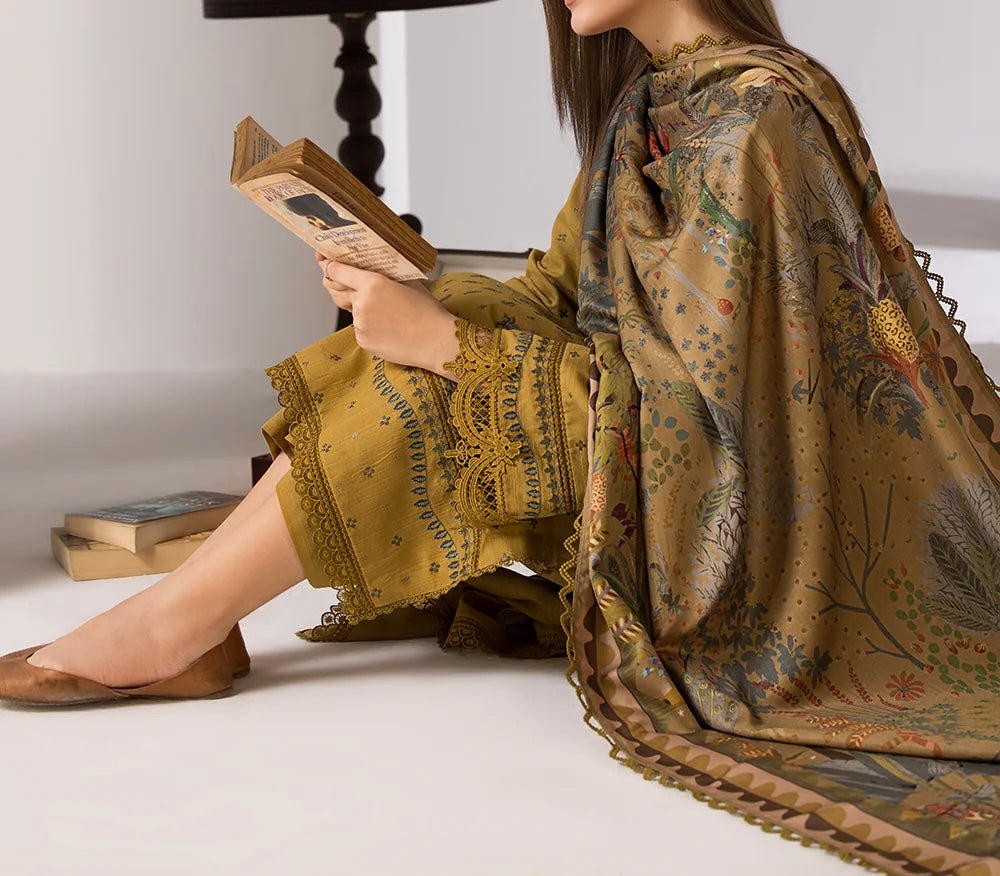 Unstitched Embroidered Lawn 3PC | SC-065