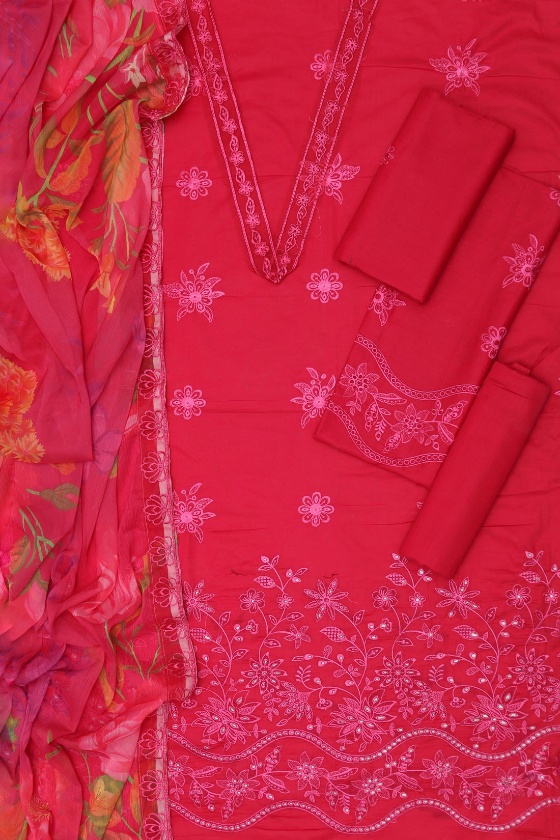 Unstitched Embroidered Lawn 3PC | SC-049