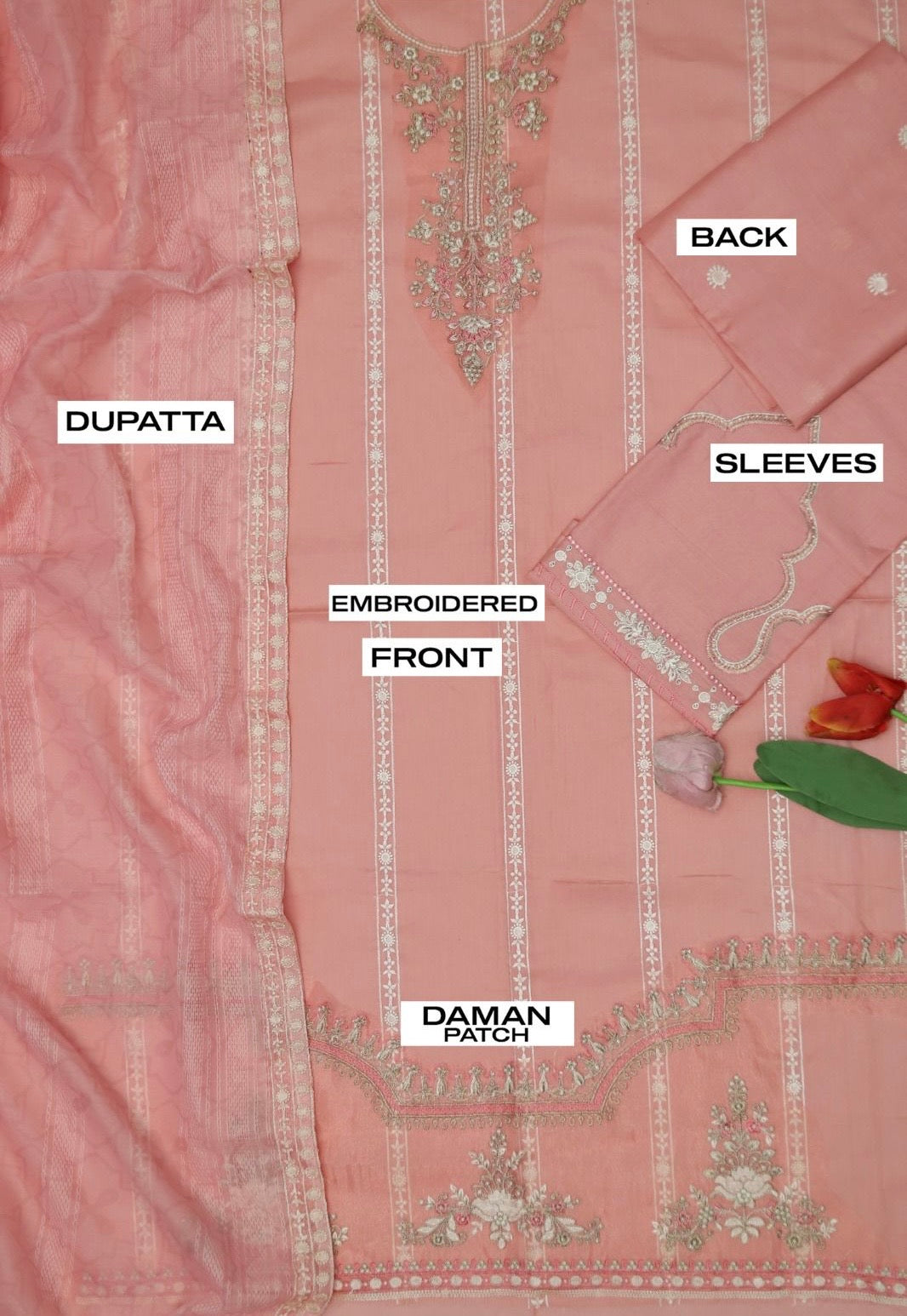 Unstitched Embroidered Lawn 3PC | SC-028B