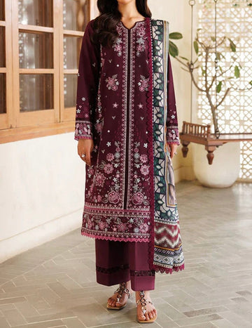 Unstitched Embroidered Lawn 3PC | SC-043A