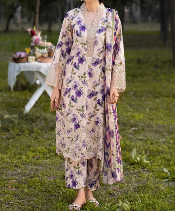 Unstitched Printed Lawn 3PC | SC-114
