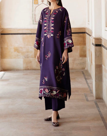 Unstitched Embroidered Dhanak 2PC | WC-074