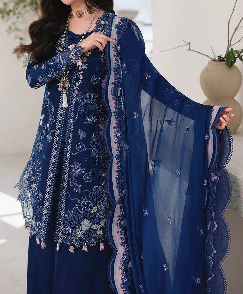 Unstitched Embroidered Dhanak 3PC | WC-112