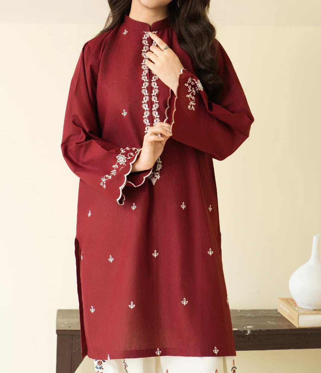 Unstitched Embroidered Lawn 2PC | SC-060