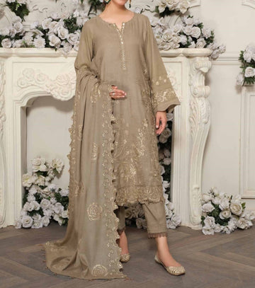 Unstitched Leather Peach 3PC | WC-016