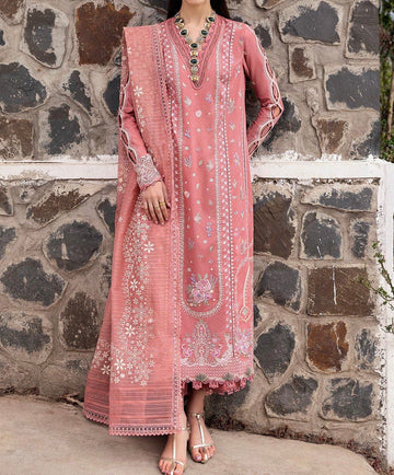 Unstitched Embroidered Lawn 3PC | SC-025
