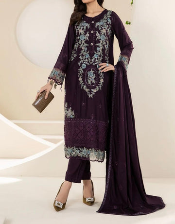Unstitched Embroidered Lawn 3PC | SC-136B