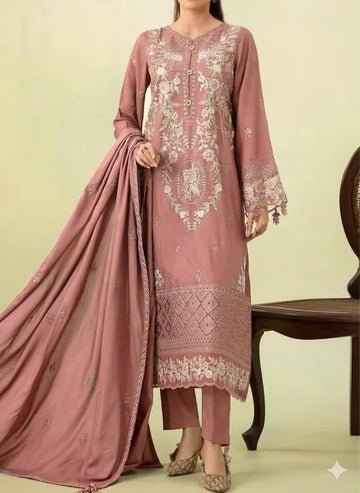 Unstitched Embroidered Lawn 3PC | SC-136