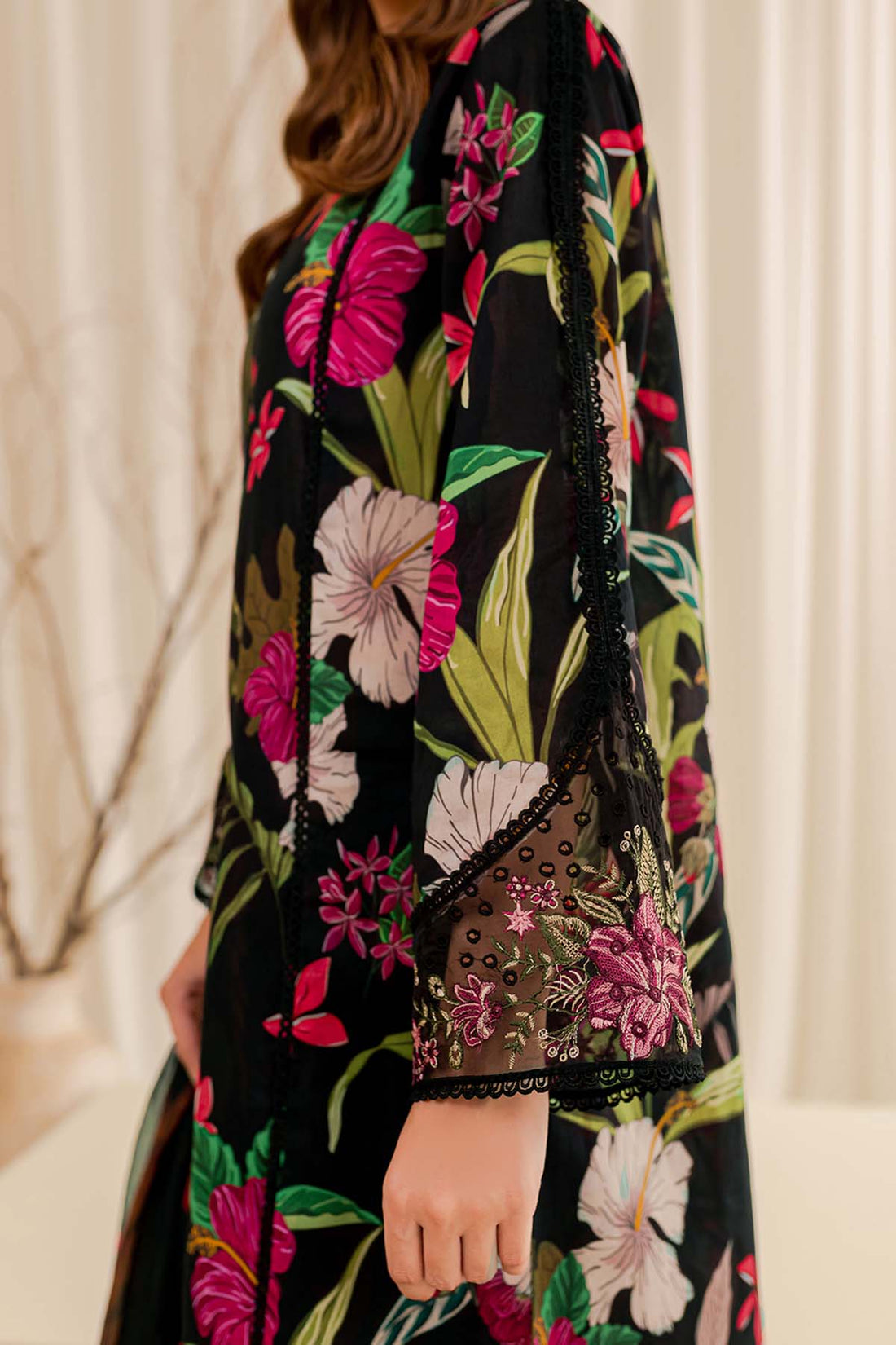 Unstitched Printed Lawn 3PC | SC-183